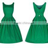 Women's Vintage Clothing Cotton Umbrella Swing Rockabilly Dress thumbnail-6