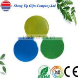plastic round cup coaters with different clolors