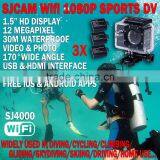 SJCAM SJ4000 WIFI 1080p Helmet Action DV 3X Battery IOS Android Sports Camera thumbnail-2