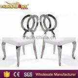 Stainless Steel Cross Back Banquet Chair , Hotel Wing Back Dining Chair Supplier's Choice thumbnail-2