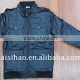 Soft Thin Boys Quilted Leather Jacket
