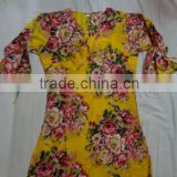 cotton flower printed ladies tops for summer from india
