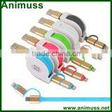 High Quality Fast Charging 2 in 1 USB Extension Micro Data Cable Sync Data Charging Cable thumbnail-4