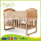 WBC-22B Hot Selling Euro UK Style Multi-purposes Baby Cot Dimensions, Baby Cot Wheels thumbnail-4