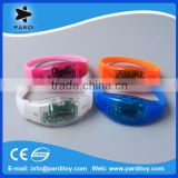 Sound or Motion active sensor LED Silicon Wristbands Bracelets                        
                                                Quality Choice