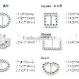 Machine Cut Taiwan Bling Small Square Buckles For Garment Accessories thumbnail-2