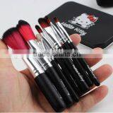 Mini 7pcs Tin Box Black Kitty Make up Bucket Brushes Makeup Sets thumbnail-6