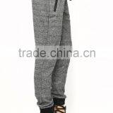 Fashion Women Sport Jogger Pants in Grey With Leather Pocket Waist thumbnail-3