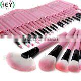 High Quality 32pcs Pink Soft Synthetic Hair Makeup Brushes With PU Bag thumbnail-2