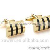 Gold Plated 316l Stainless Steel Custom Enamel Cufflinks
