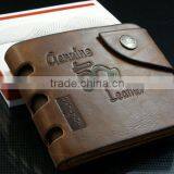 Cool Pocket Purse Credit Card Holder Mens Genuine Bifold Leather Wallet thumbnail-2
