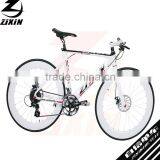 700C Aluminum Alloy Frame White Painting Disc Brakes Road City Men's Bike Bicycle Cycle Cycling thumbnail-2