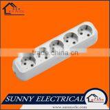 European Style 5 Gang Germany Electrical Power Extension Socket