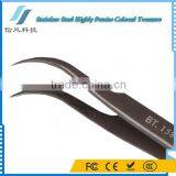 BST-158A Highly Precise Stainless Steel Curved Tweezers Tool Dark Gray thumbnail-6