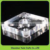 Milled Acrylic Candle Holder Cube Polished CNC Milling Acrylic Machining Cube Block thumbnail-5