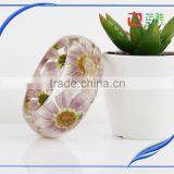 Pine Needles Inside Transparent Clear Acrylic Bangle Stand thumbnail-2