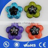 2014 New Fashion Wholesale Flat Back Rhinestone Flower Embellishments