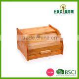New Products High Quality Hot Selling Bamboo Bread Box,bread Bin Storage Box, Wholesale thumbnail-4