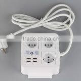 High Speed Charging 5V 8A France Korea Type Outlets With 4 Usb Port thumbnail-2