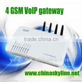 GSM VoIP SIP gateway/ 4 channels GoIP GSM SIM VoIP voice sip gateway /cheap international calling