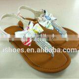 Decorative Ladies Fashion Fancy Flat Sandals thumbnail-3
