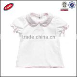 soft cotton baby girls fancy polo t shirts with collars