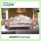 Antique Design High Gloss Luxury Wooden Royal Antique Bedroom Furniture Set DS-013