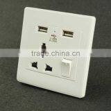 Dual Usb Wall Socket Power Plug Socket With Switch thumbnail-4