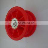 High Quality Plastic Red Rim 3.50-4 for Pneumatic Wheel pu Foam Wheel thumbnail-1