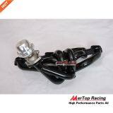 MERTOP 3mm Thick Black Coated Niss** Skyline GTR R32 R33 R34 RB26DET RB26 T4 TWIN TOP MOUNT Manifold +38mm Wastegate thumbnail-4