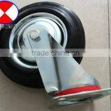 8 Inch Garbage Bins Rubber Caster, thumbnail-2