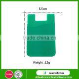 Promotional Gift Phone Card Holder, Custom Logo Silicone Card Pocket With 3M Sticker thumbnail-2