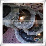 Fiberglass Four-Level Rock Stone Waterfall Patio Fountain thumbnail-3
