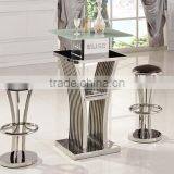 D110 Hot Sale Glass Bar Table High Bar Table Portable Bar Table thumbnail-2