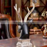 Resin Modern Carved Deer Head Decoration thumbnail-3