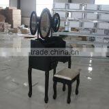 Home Furniture Black Dressing Table/vanity Set Dressing Table With 7piece Drawer thumbnail-3