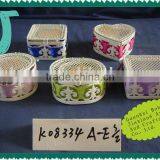 Creamywhite Iron Decorative With Blue/Red/Purple/Green/Yellow Ribbon Wire Gift Chocolate Box thumbnail-1