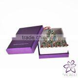 14K White Gold Plated Metal Xmas Tree Ornament With Crystals From Swarovski thumbnail-5