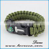 5 in 1 Fire Starter Bracelet Survival Cord 550 Paracord Bracelet thumbnail-5