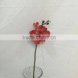 3 Flower Heads Orchid Flowers for Room Decor thumbnail-3