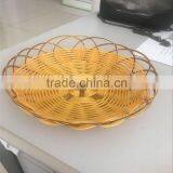 Wholesale Handmade Cheap Weaving Round Plastic Serving Tray thumbnail-1