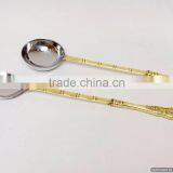 Gold Plated Stainless Steel Indian Handmade Cutlery