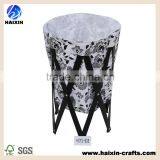 Dark Grey Pattern Collapsible Laundry Hamper/Basket thumbnail-1