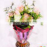 YS11958 5 Inch High Small Wrought Iron Flower Vase With Top Quality thumbnail-1