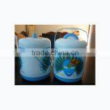 Free Fork Spoon Round Shape Plastic Stainless Steel Colour Lunch Box thumbnail-2