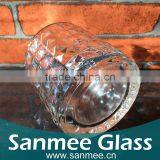 Hot Selling Diamond Pattern Glass Candle Holder thumbnail-3