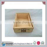 High Quality Handmade Stackble Pine Wooden Serving Tray With Custom Logo thumbnail-3