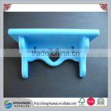 Small Blue Wood Wall Shelf w/ 2 Hooks Heart Design thumbnail-1