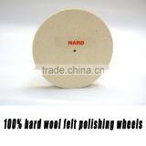 100% Hard Wool Felt Polishing Disc for Stainless Steel Glass Marble thumbnail-2