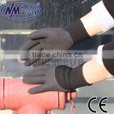 NMSAFETY Nappy Acrylic and Nylon Coated Black Nitrile Winter Work Gloves thumbnail-1